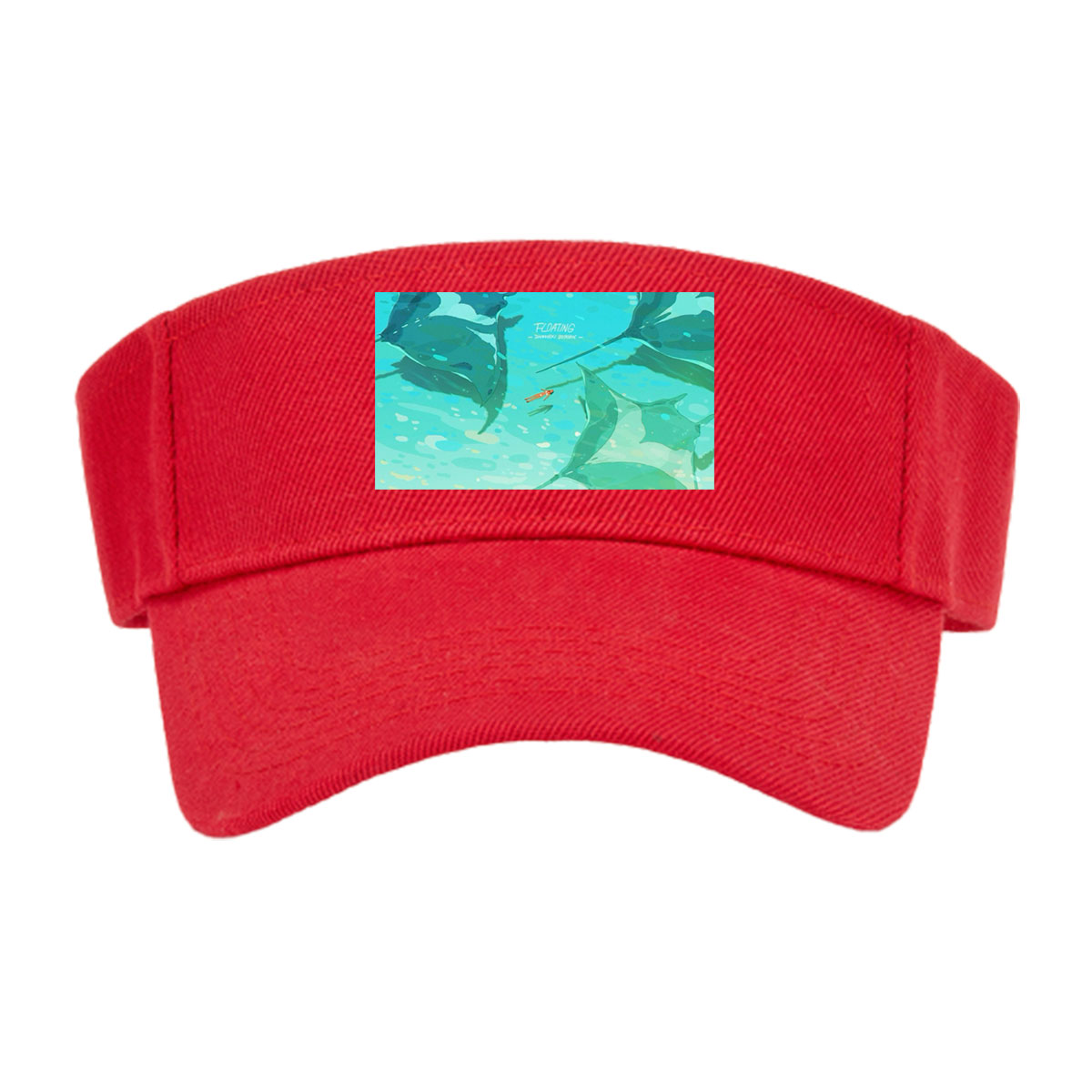 Manta Rays Gliding in Turquoise Waters -  Visor cap