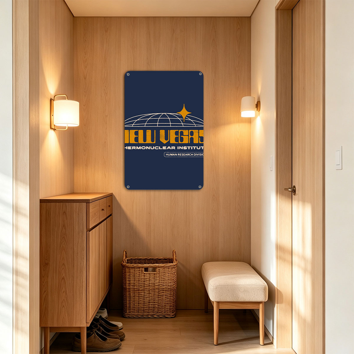 New Vegas Therm nuclear Institute Human Research Division Logo - painting