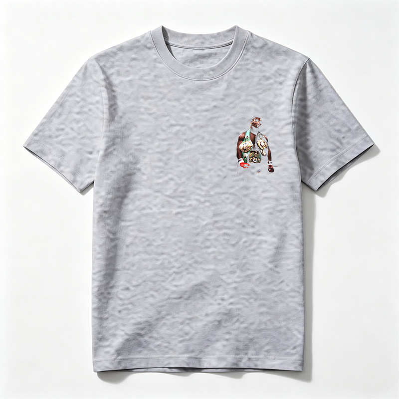 Mike Tyson in the Ring with Championship Belts - Tee