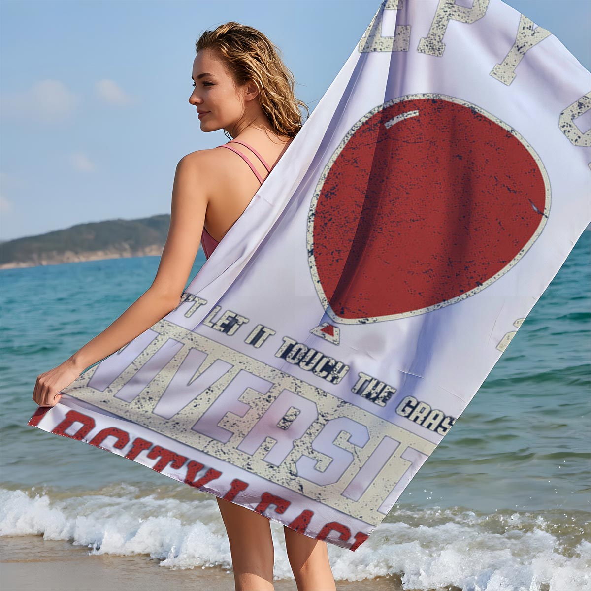 Keepy Uppy University Varsity League: Don't Let It Touch the Grass! - Beach towels