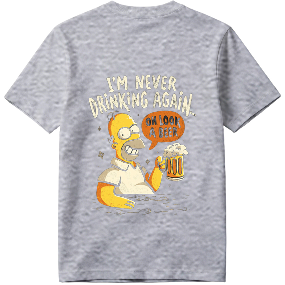Homer Simpson I'm Never Drinking Again - Tee