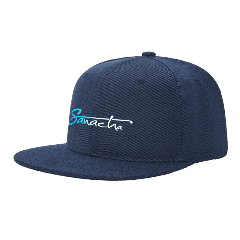 Flat Brim Baseball Cap Sanacha Logo Print Streetwear Underground Skate Style for Basketball Court Skate Park Urban Lifestyle Hip Hop Riders and Streetwear Enthusiasts