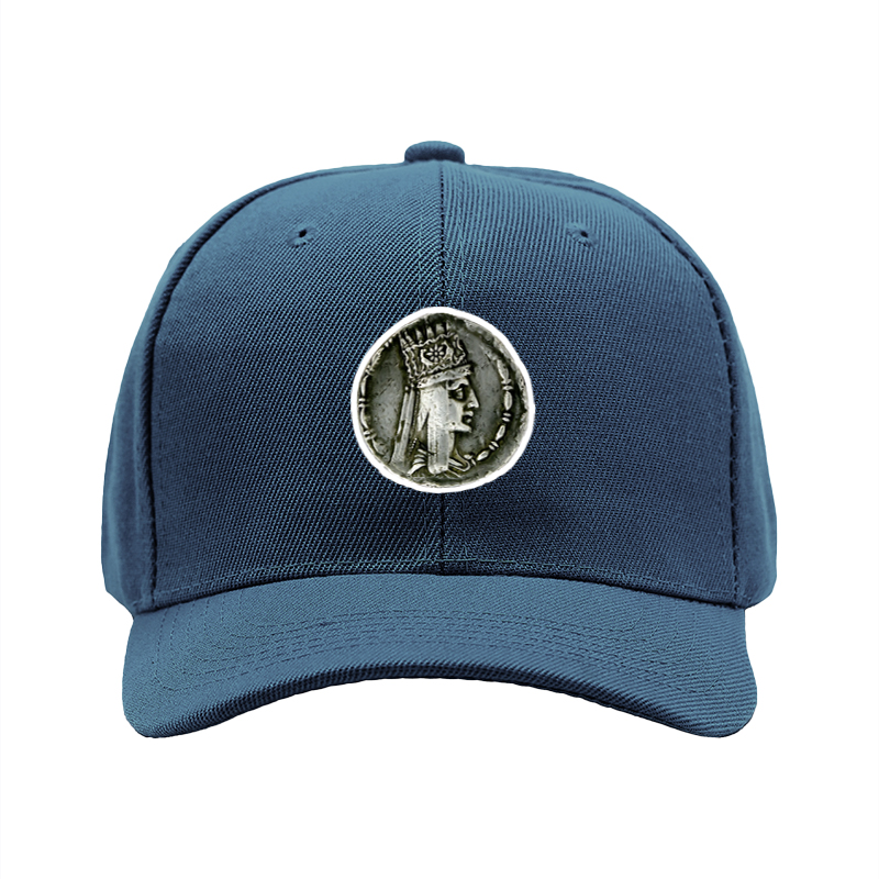 1pc New Baseball Cap with Ancient Coin Queen Pattern Print Unisex Adjustable Hat for Outdoor Activities and Casual Wear Suitable for Adults and Teens