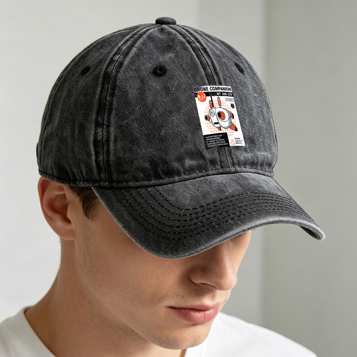 Drone Companion B-12 Robotics WT 36K-129 - Washed Denim - Baseball Cap