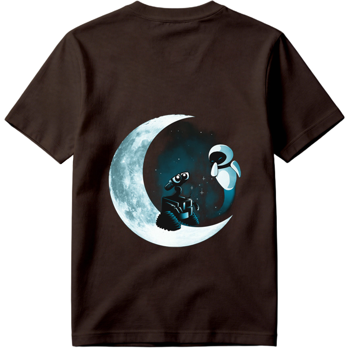 WALL-E and EVE on the Moon - Tee