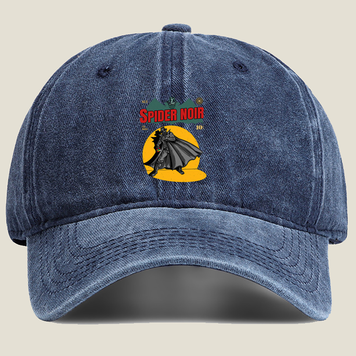Spider Noir: The Shadowed Web-Slinger - Washed Denim - Baseball Cap