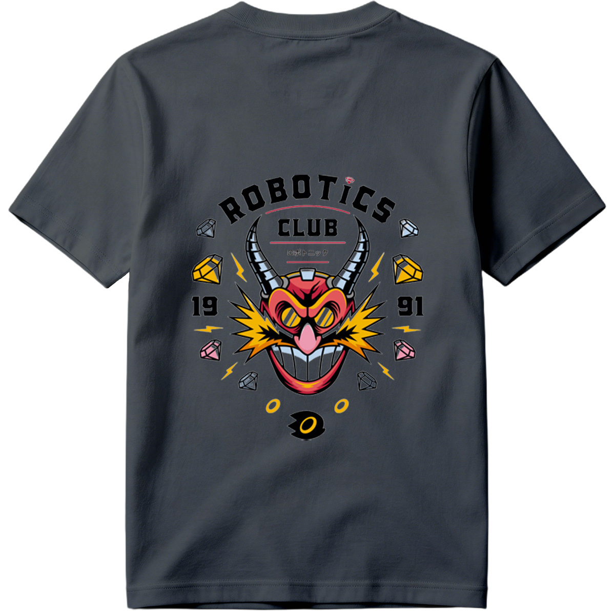 Robotics Club - Devil Robot Character Design - Tee