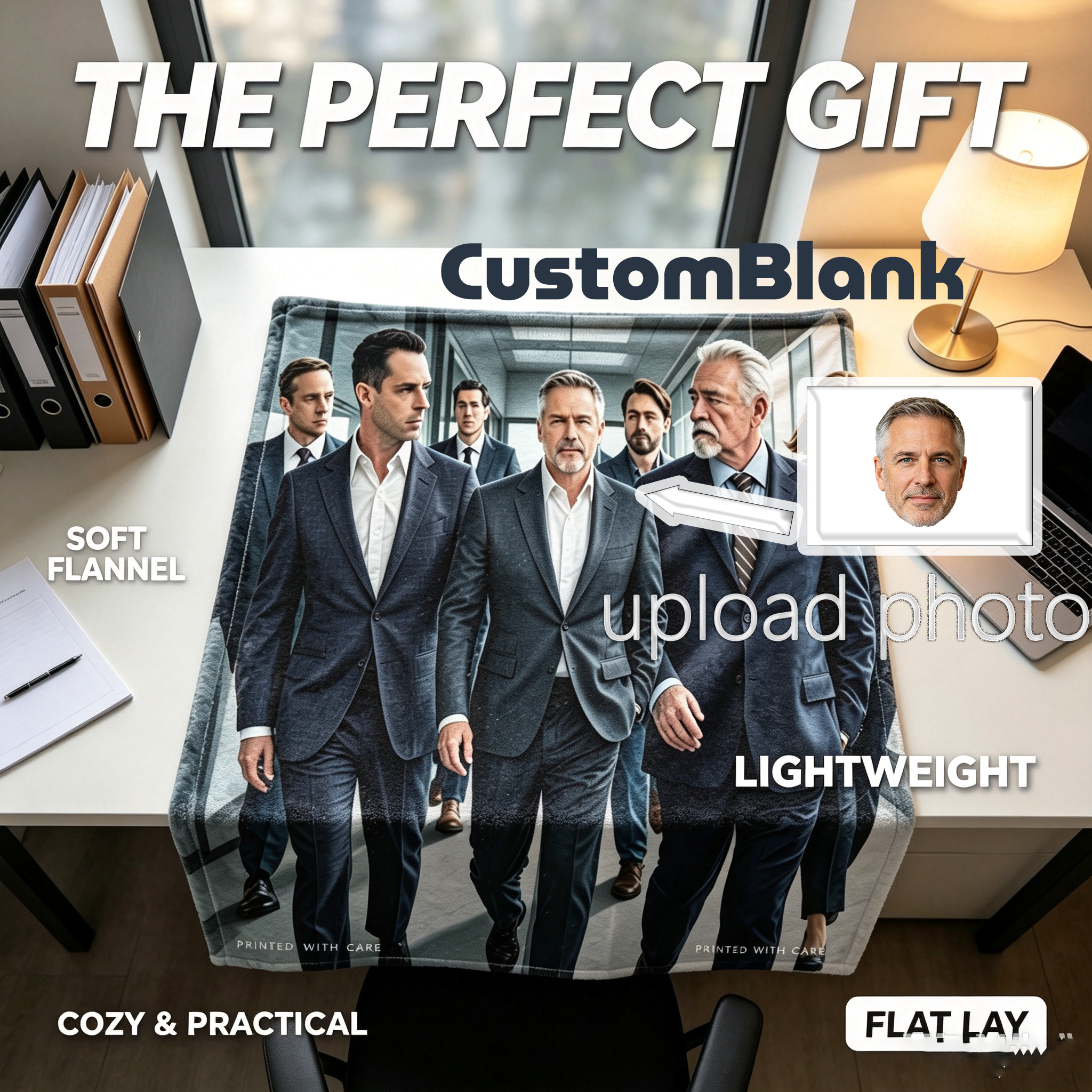 Custom Face Blanket Featuring The Good Fight Cast in Formal Attire Flannel Blanket Perfect for Couch or Bed Use Ideal Gift for Fans of Legal Drama TV Series