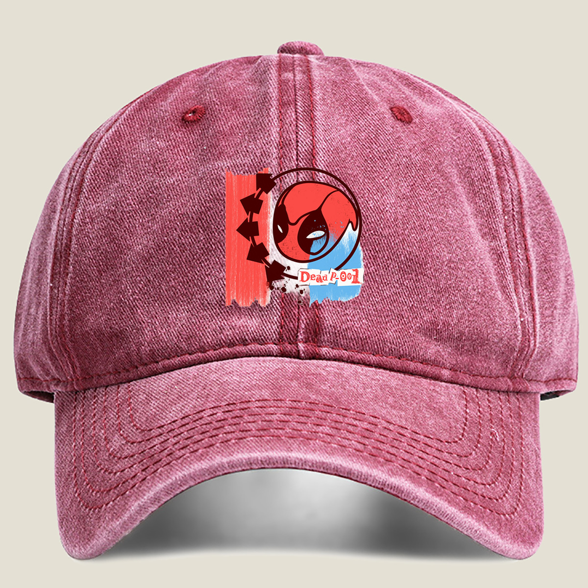Deadpool 001 - Washed Denim - Baseball Cap