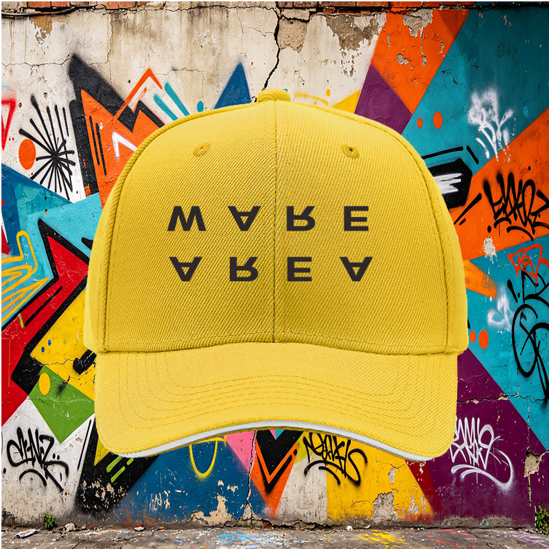 Unisex Classic Sandwich Hat with AREAWARE Logo Print - Lightweight Baseball Cap for Outdoor Activities, Travel, and Casual Wear - Perfect for Men and Women Seeking Stylish Sun Protection and Urban Fashion