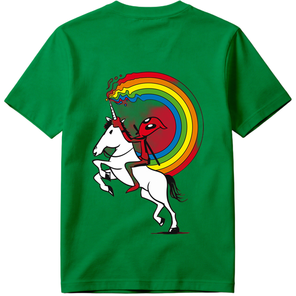 Unicorn Rider with Rainbow Trail - Tee