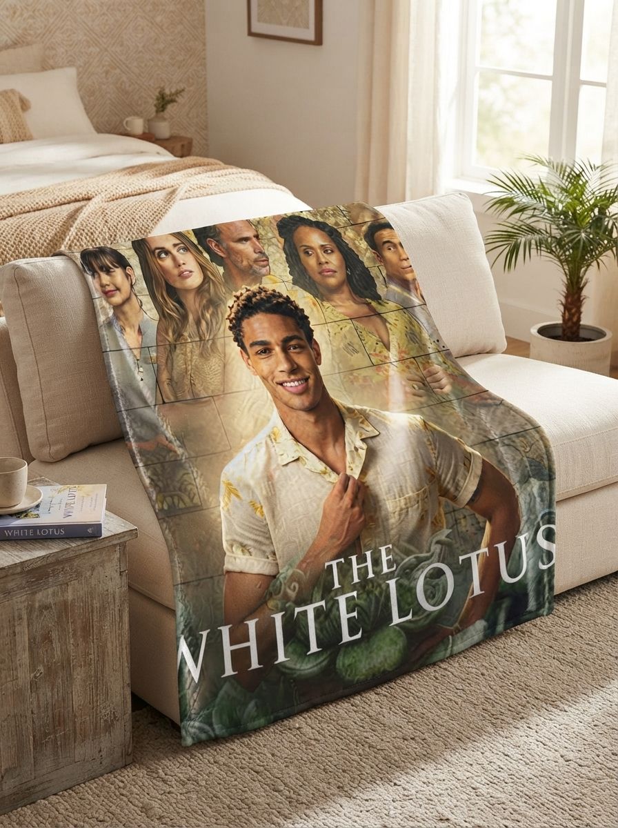 Custom Photo Flannel Blanket Personalized Face Portrait Soft Warm Throw for Sofa Bed and Couch Ideal Keepsake Gift