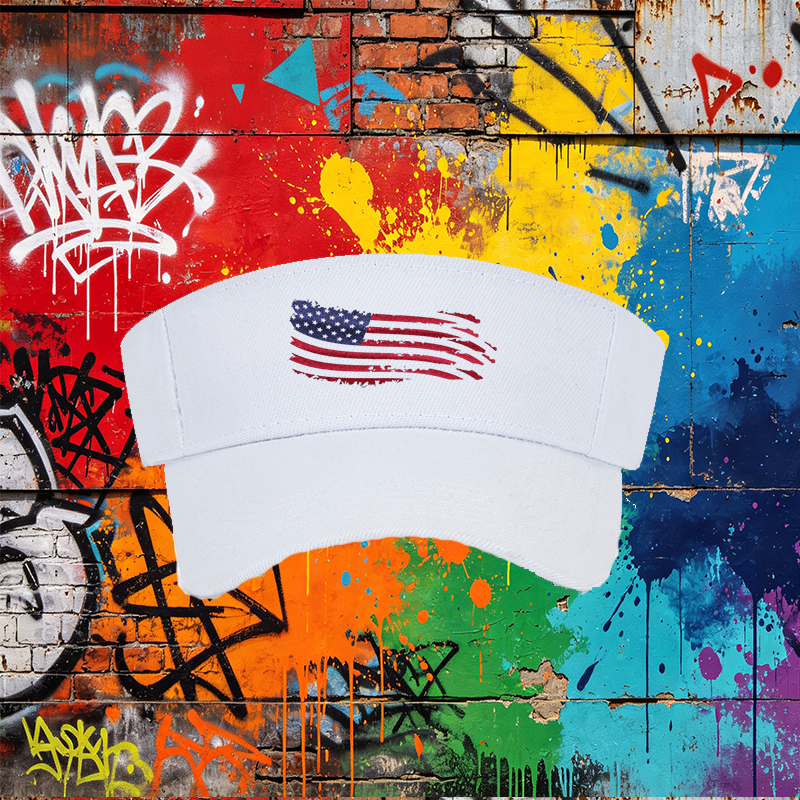 Unisex Classic Mesh Cap with American Flag Print Design - Lightweight Breathable Sun Hat for Outdoor Activities, Perfect for Adults Seeking Patriotic Style in Camping, Fishing, and Travel