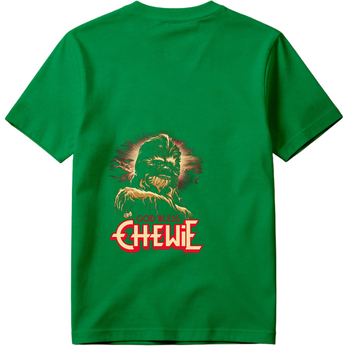 God Bless Chewie - Star Wars Character Art - Tee