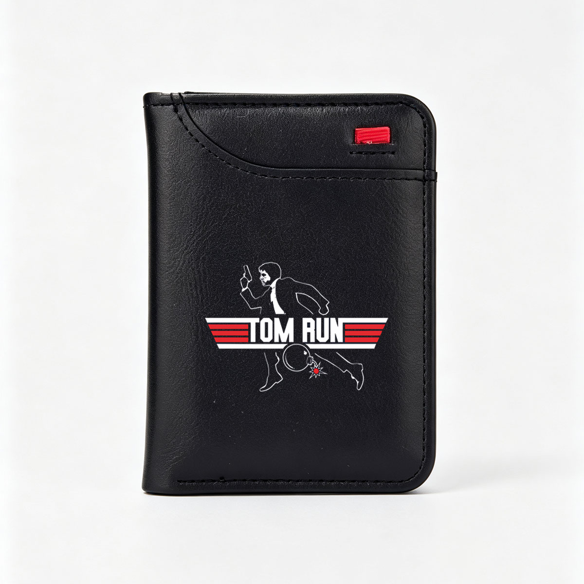 Tom Run: Action Hero with Gun and Bomb - Vertical Style Wallet