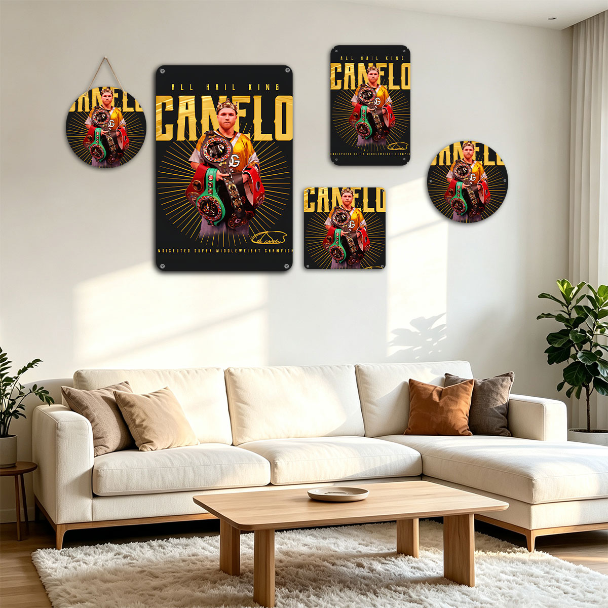 Canelo Alvarez, Undisputed Super Middleweight Champion, King of Boxing - painting