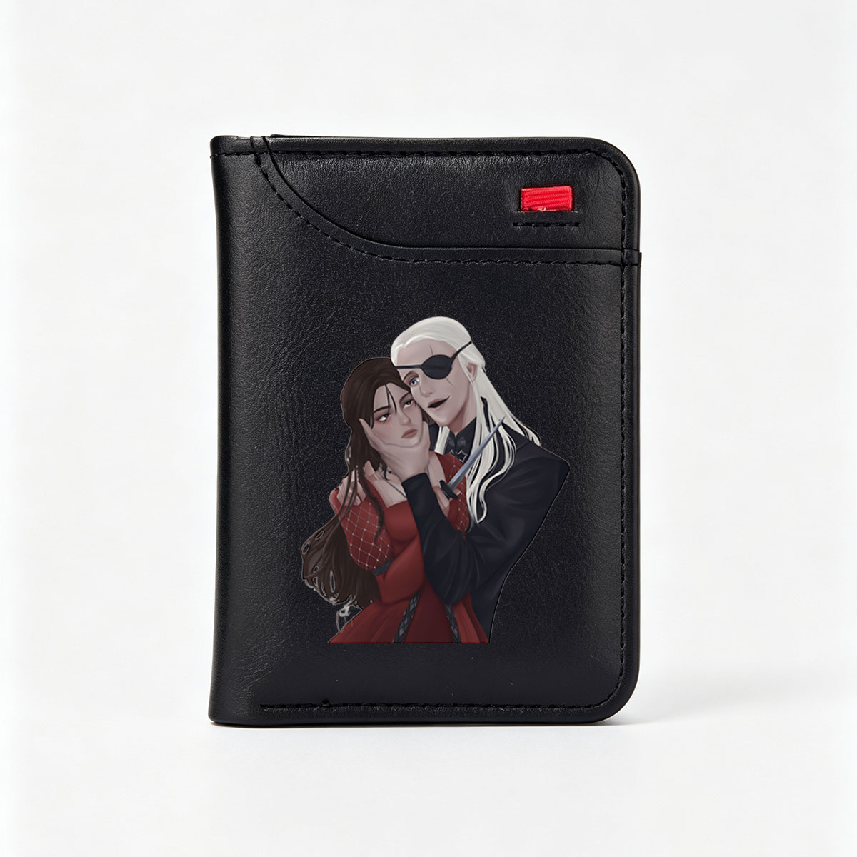 Aria and Valerian: The Pirate's Embrace - Vertical Style Wallet