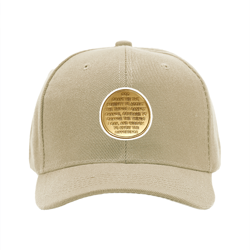 1pc New Baseball Cap with Serenity Prayer Text Print Unisex Adjustable Hat for Outdoor Activities and Daily Wear Suitable for Adults Seeking Inspiration and Calm Mindset