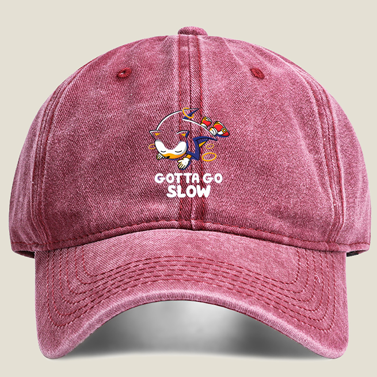 Sonic the Hedgehog: Gotta Go Slow - Washed Denim - Baseball Cap