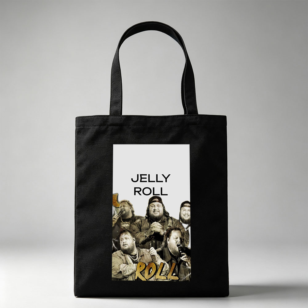 Jelly Roll Band Performing Live with Microphones and Dynamic Energy - Canvas tote bags