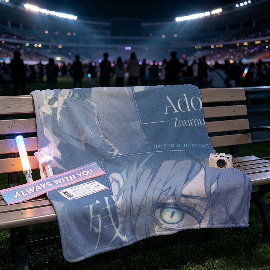 Ado Zanmu One Year Anniversary Visual Art Featuring Anime Characters and Dreamy Scenes - Blankets
