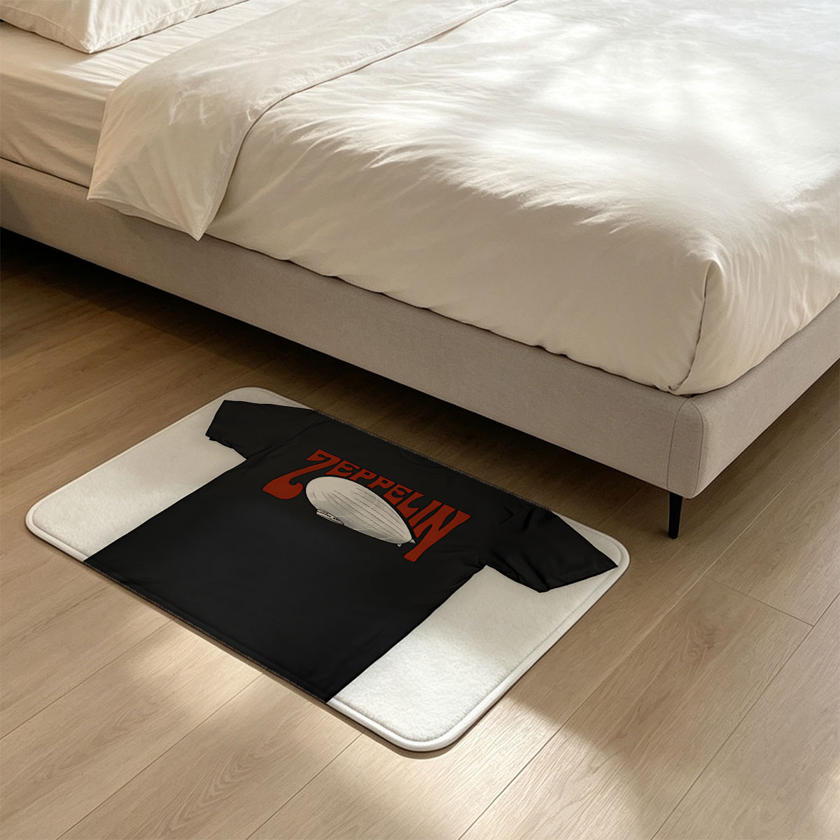 Led Zeppelin Airship Logo T-Shirt - Flannel floor mat