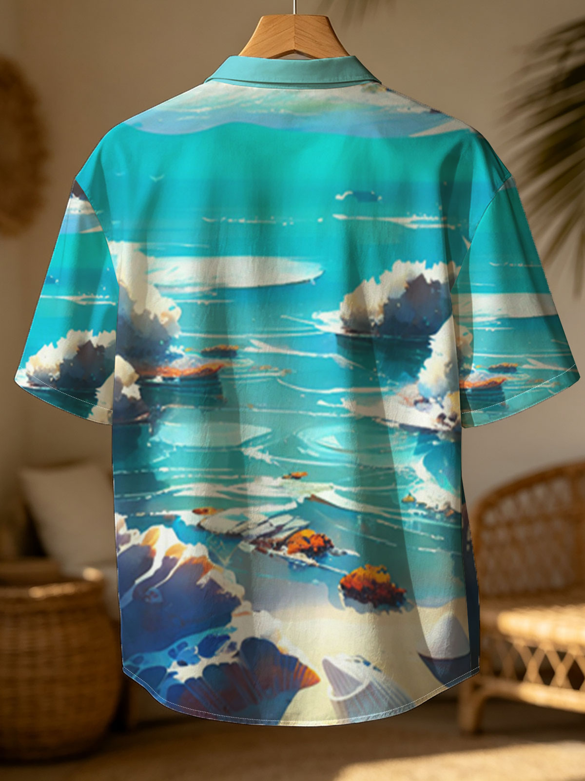 Crystal Clear Ocean with Shells and Sailboat -  Shirt