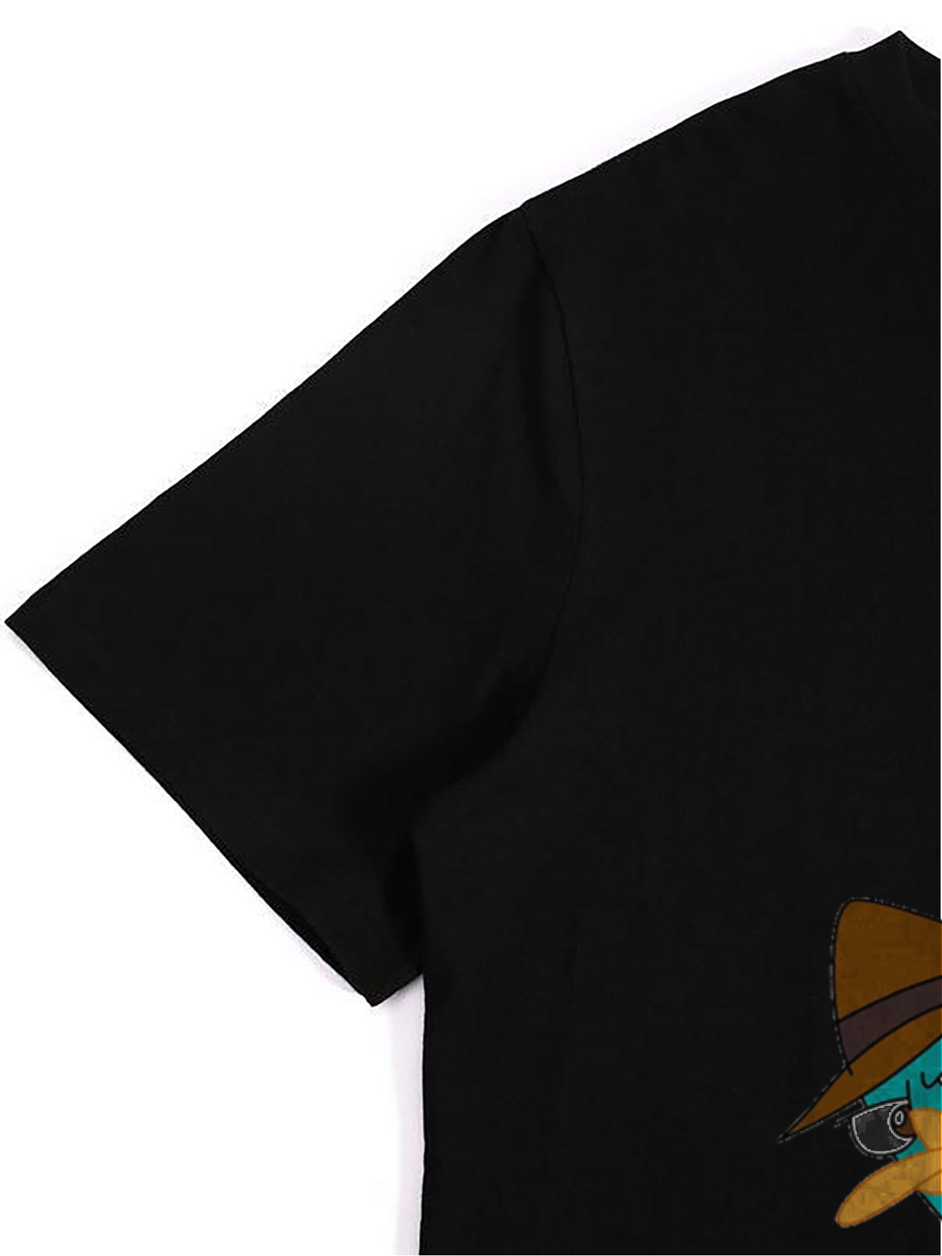 Men's Printed T-Shirt Featuring Blue Duck with Hat and Dynamic Pose - Casual Round Neck Summer Lightweight Breathable Short Sleeve T-Shirt for Outdoor Activities, Daily Wear, and Fun Outings - Ideal for Adults Who Love Cartoon Style and Humorous Designs