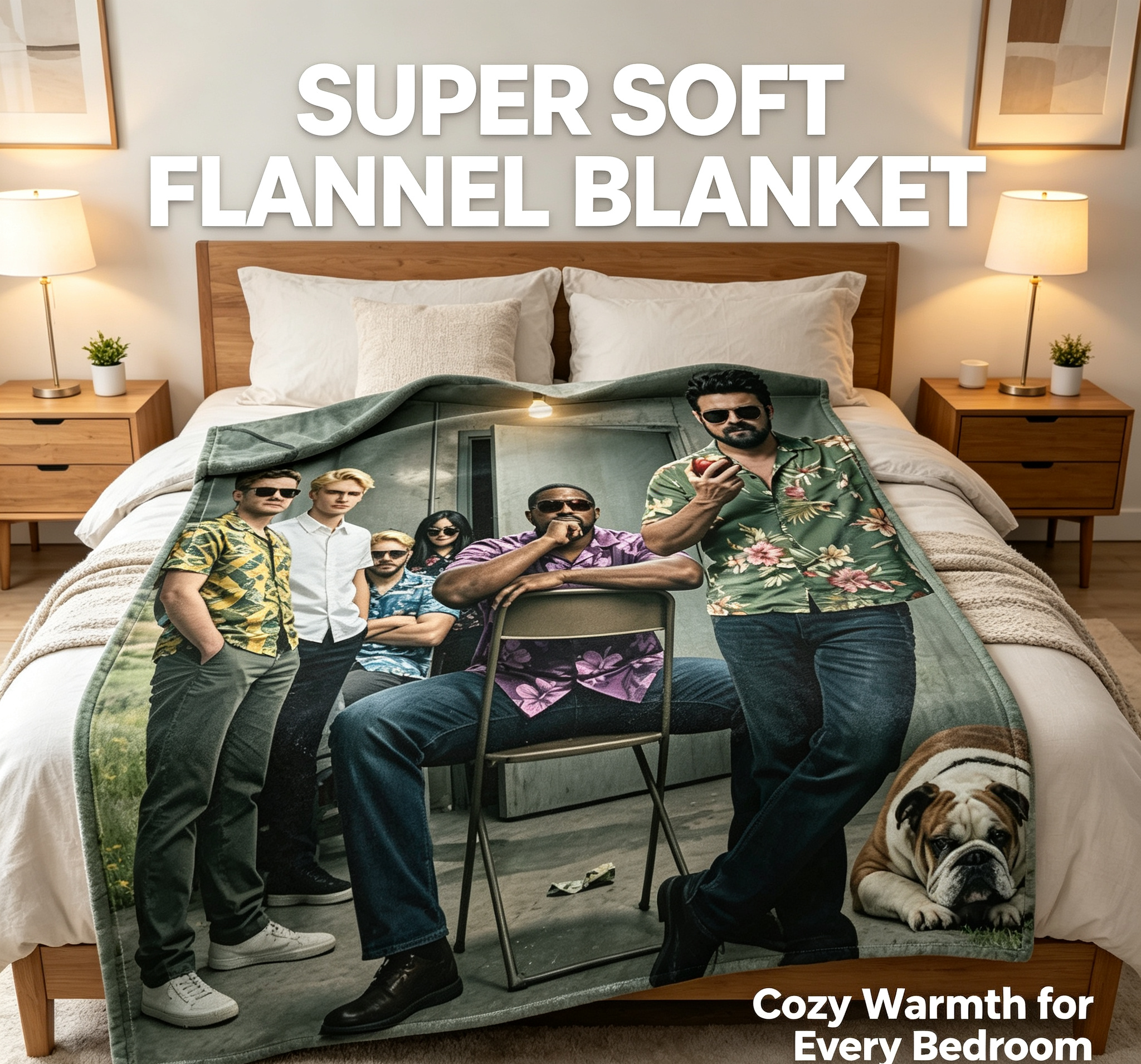Custom Face Blanket Featuring The Boys from the Hit Series 