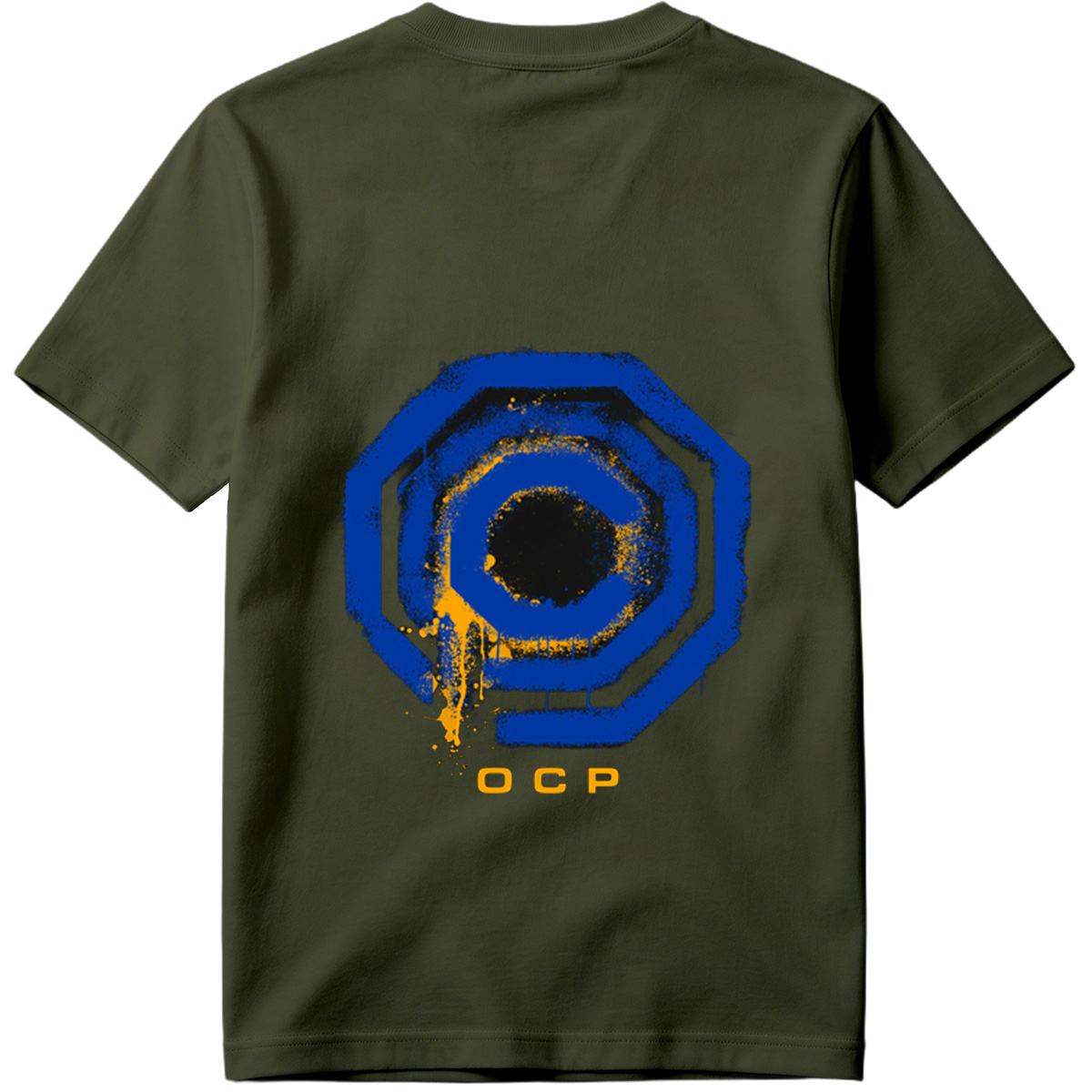 OCP Logo with Blue and Yellow Design - Tee