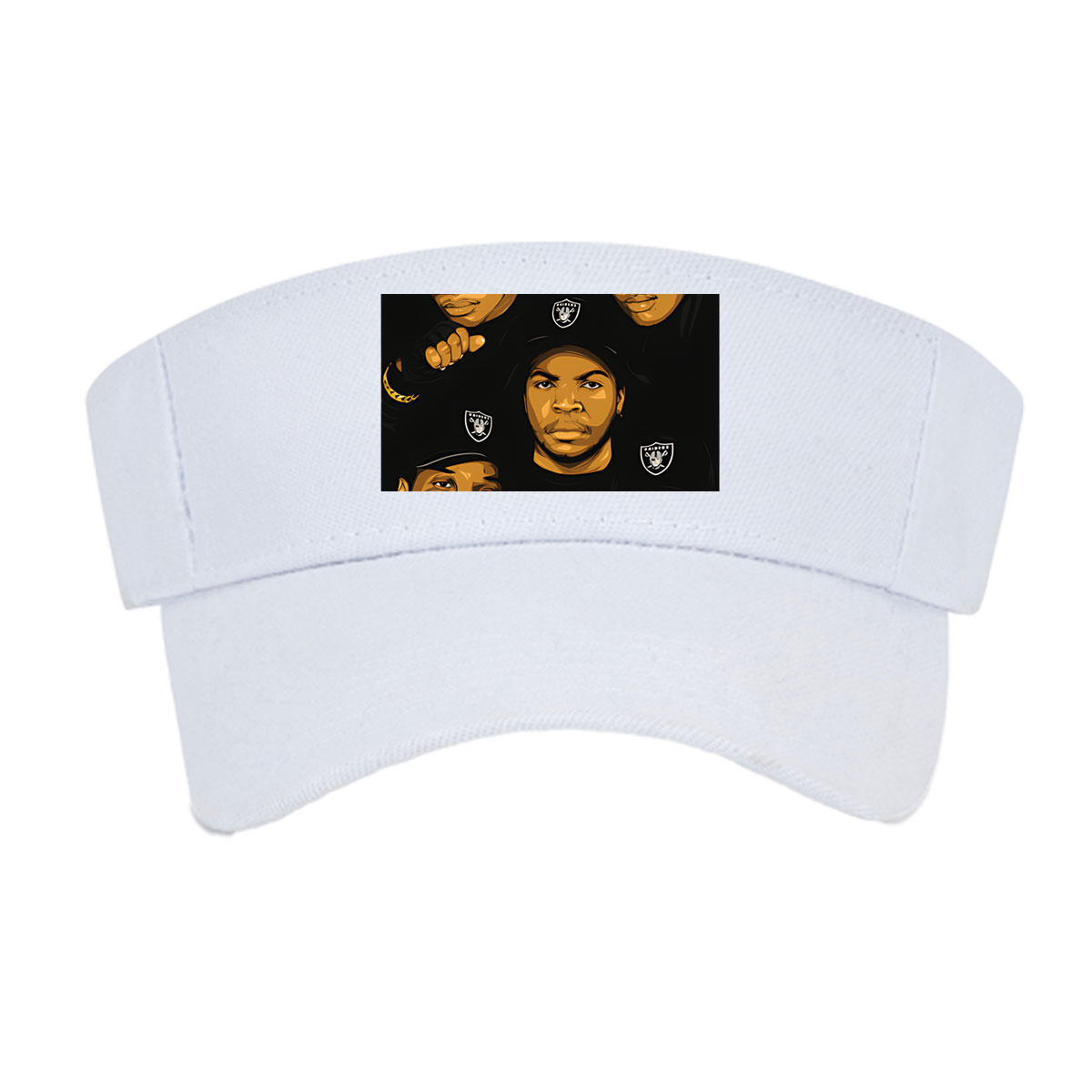 N.W.A. Members in Compton Style: Ice Cube, Dr. Dre, Eazy-E, MC Ren, DJ Yella -  Visor cap