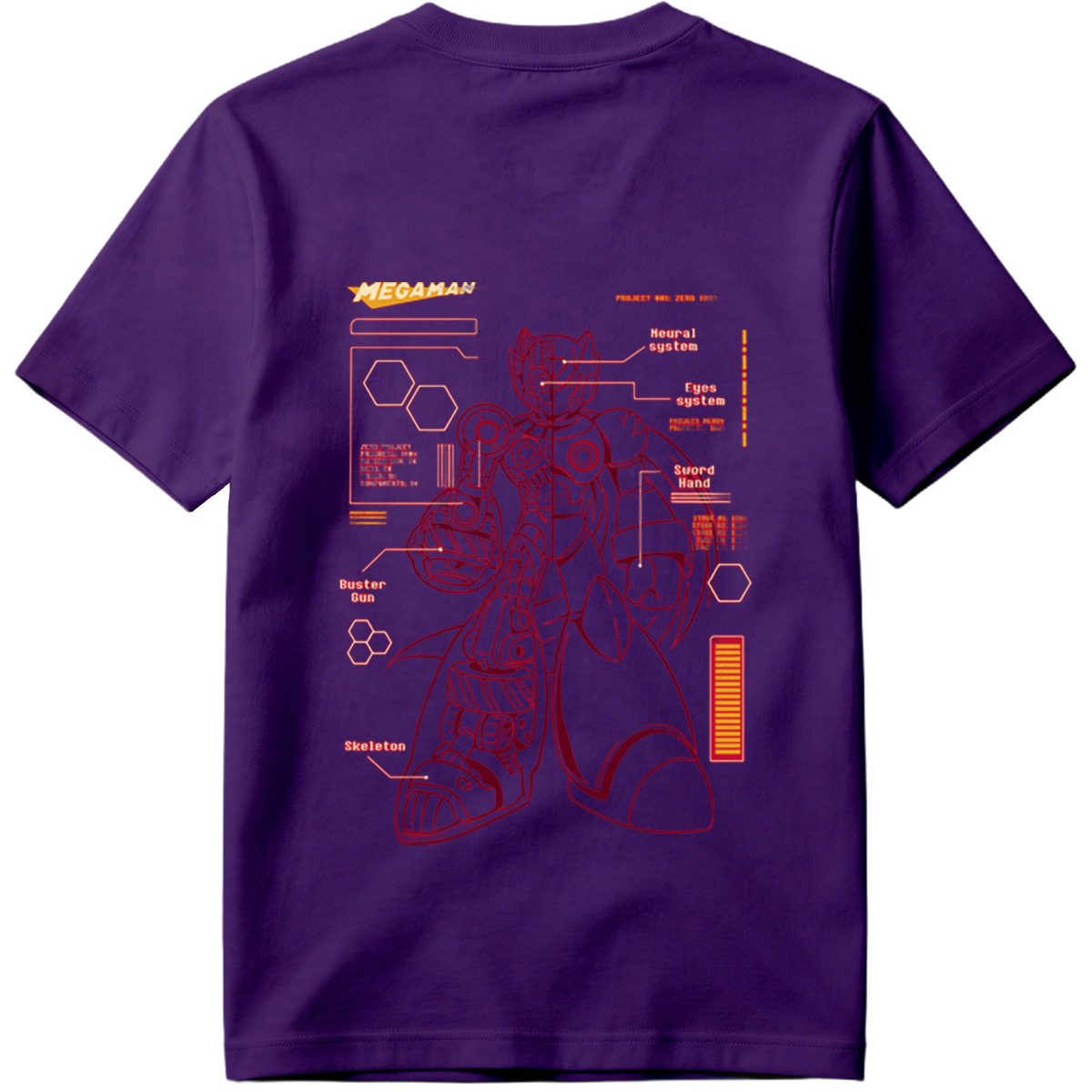 Megaman Zero: Project Zero 1593 Technical Blueprint - Tee