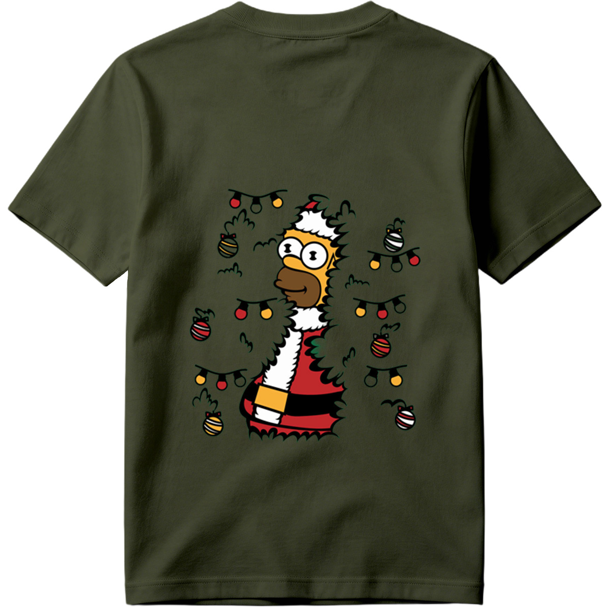 Simpsons Homer Christmas Tree - Tee