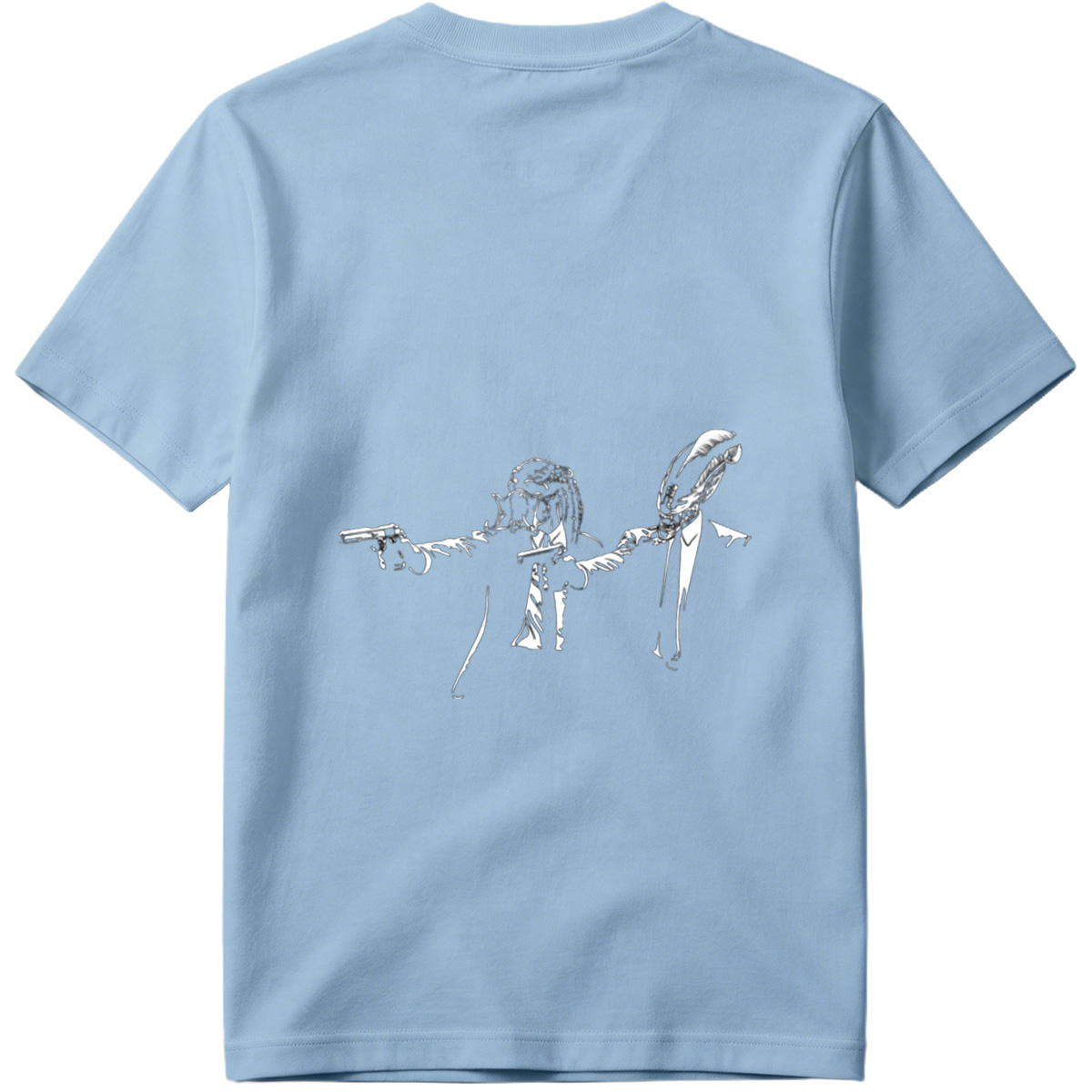 Predator and Alien in Suits with Pistols - Tee