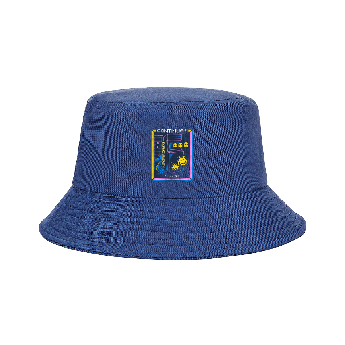 Pac-Man and Space Invaders Arcade Continue Screen - Fisherman's Hat