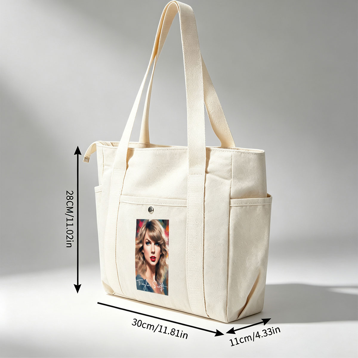 Taylor Swift Portrait Painted Style Artwork - Multi-pocket bags