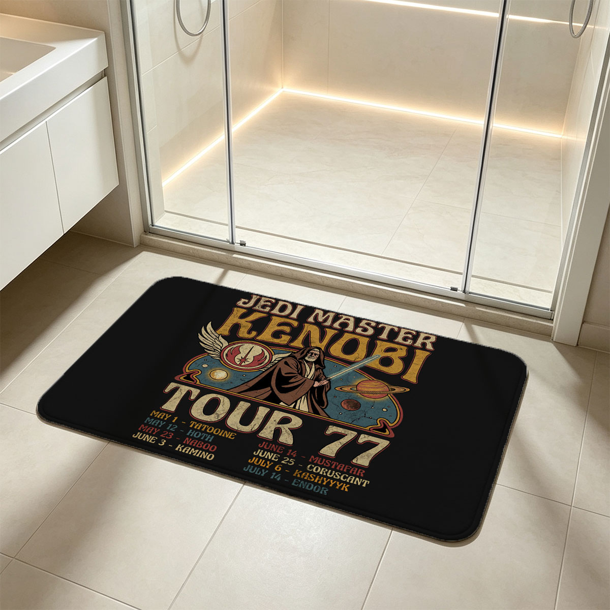 Jedi Master Kenobi Tour 77: Star Wars Character Concert Series - Flannel floor mat