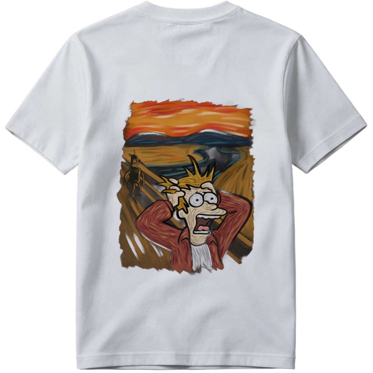 Futurama: Fry and Bender in the Desert Sunset - Tee