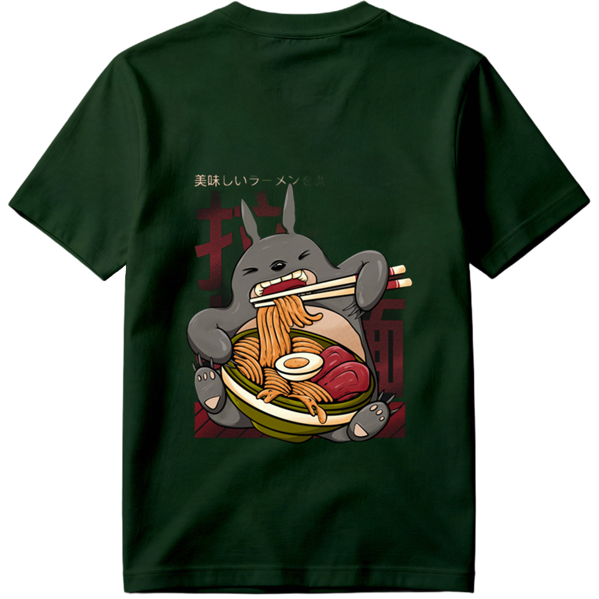 Totoro Enjoying Ramen - Tee