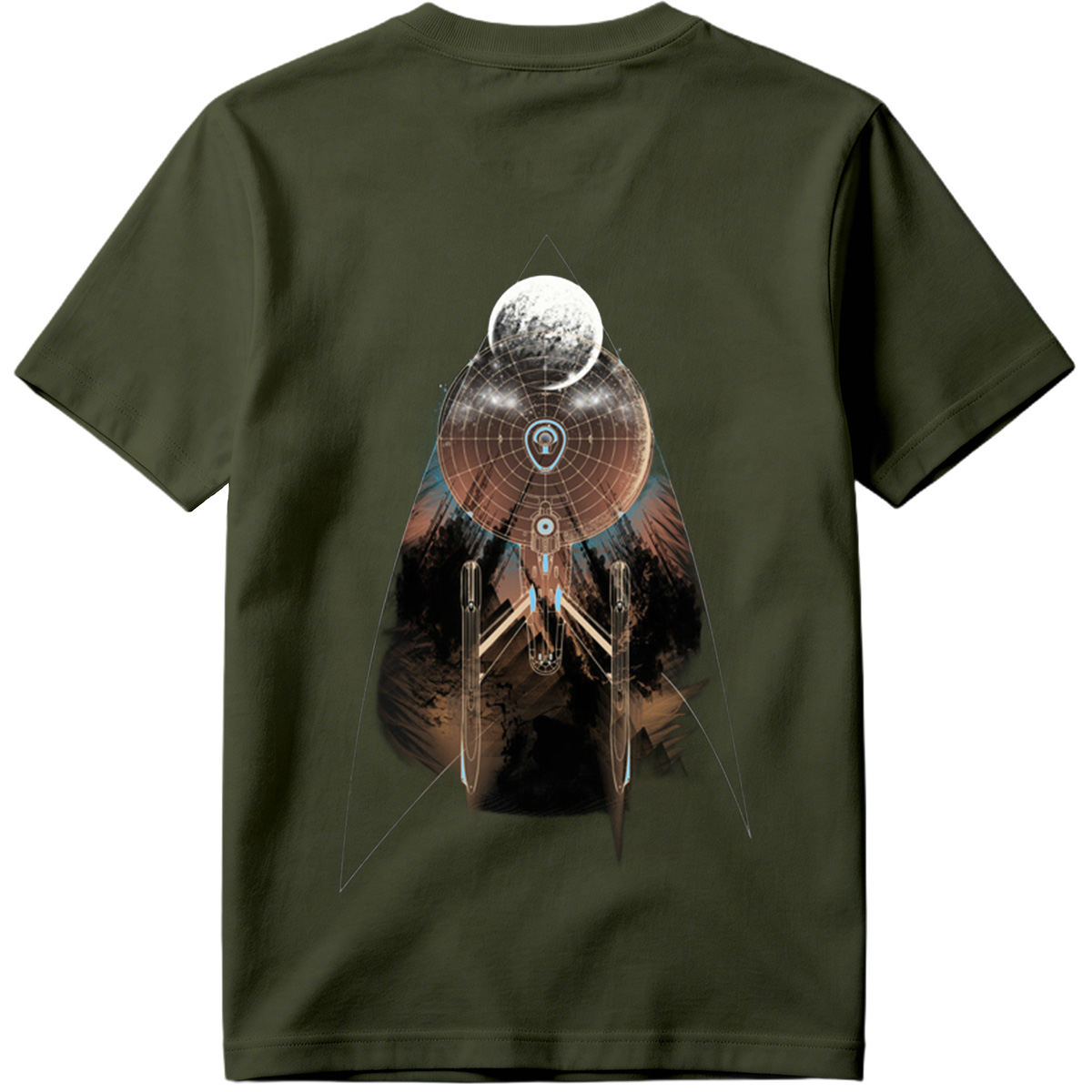 Star Trek: Enterprise and Moon - Tee
