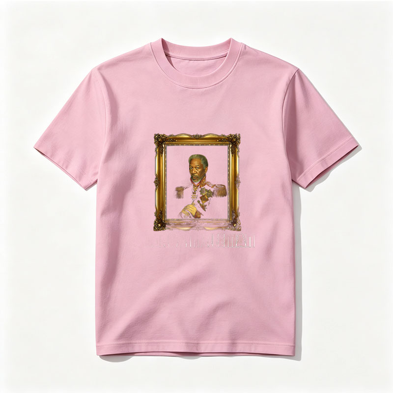 Morgan Freeman in Royal Military Attire Portrait - Tee