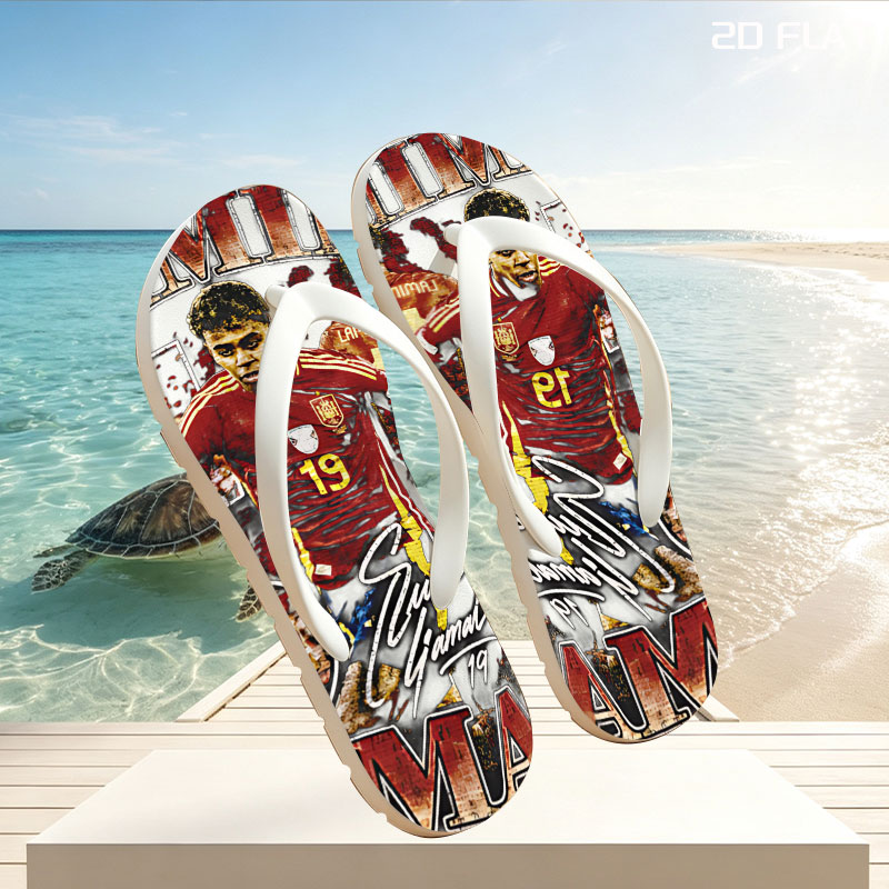 Lamine Yamal - Spanish Football Star, #19, National Team Player -  flip-flops