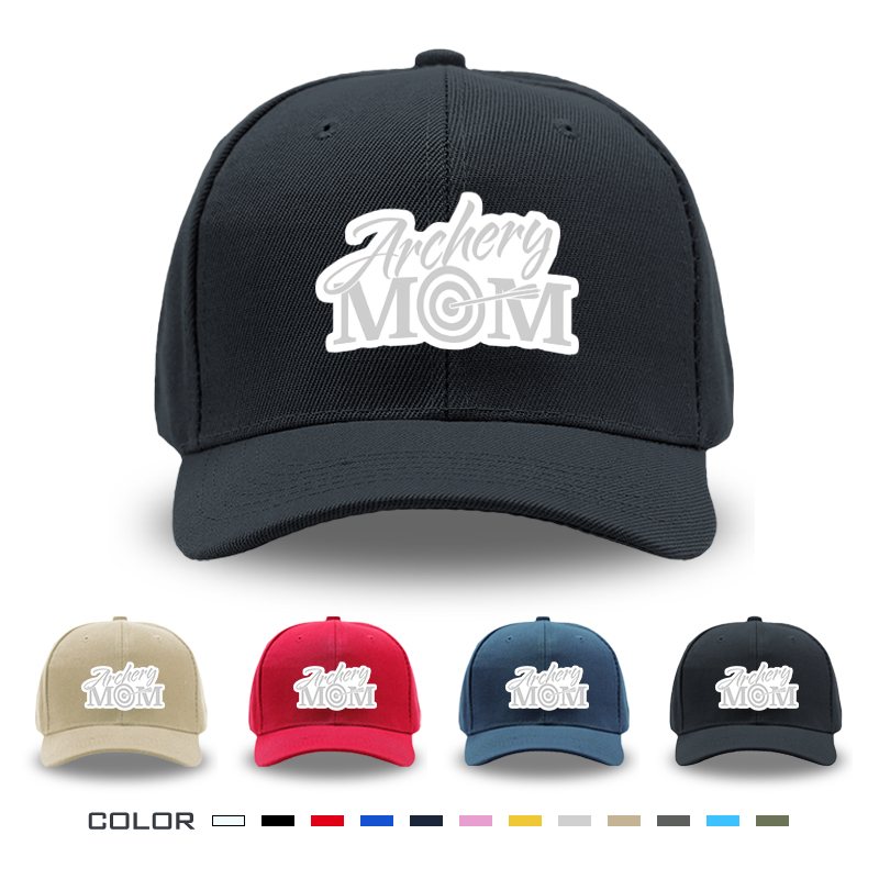 1pc New Baseball Cap Archery MOM Print Design Unisex Adjustable Hat for Outdoor Activities and Sports Fans Adults