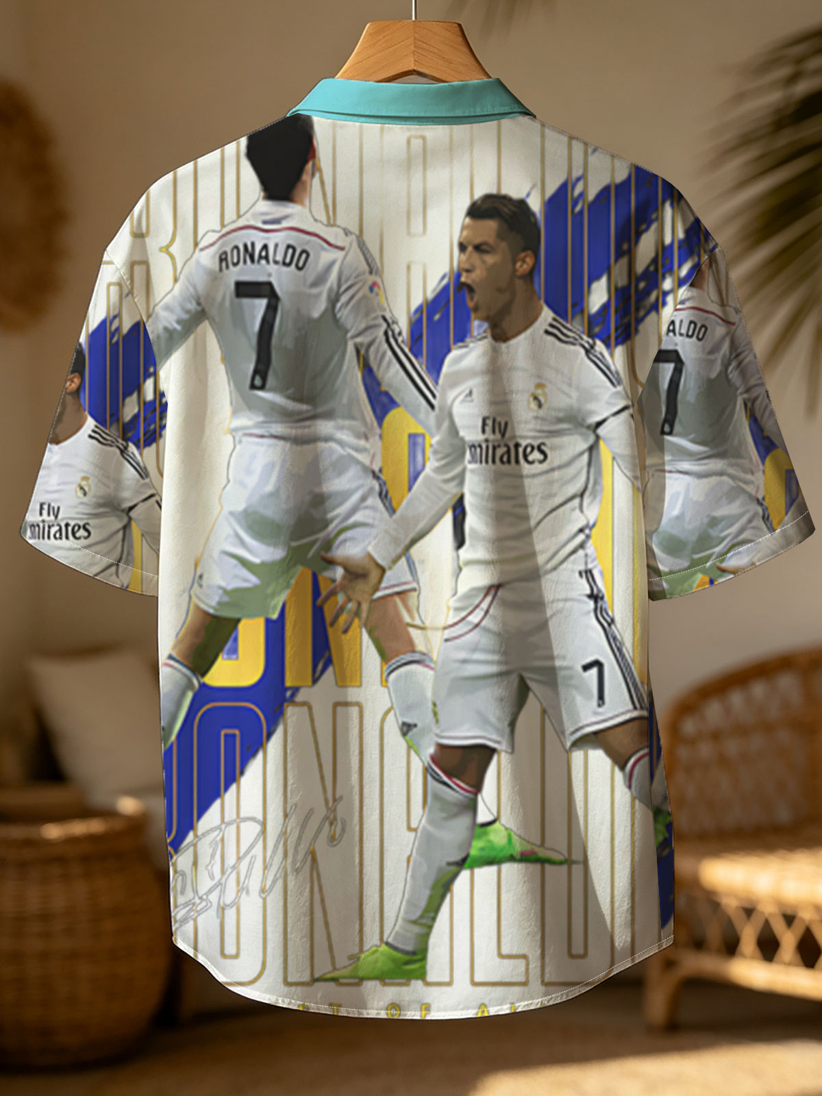 Cristiano Ronaldo Real Madrid 7 GOAT Football Legend -  Shirt