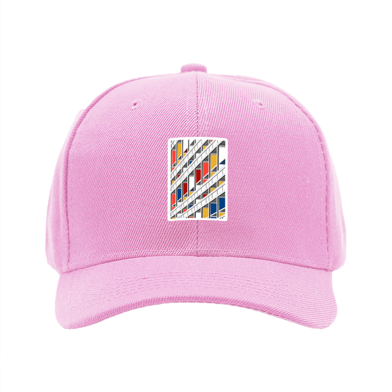 1pc New Baseball Cap with Geometric Building Print Design Unisex Adjustable Hat for Outdoor Activities Urban Fashion Adults Casual Wear Street Style Accessory