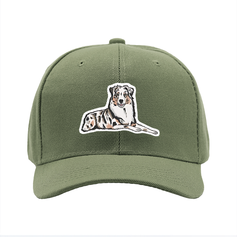 1pc New Baseball Cap with Australian Shepherd Dog Print Design Unisex Adjustable Hat for Outdoor Activities and Daily Wear Suitable for Pet Lovers and Animal Enthusiasts
