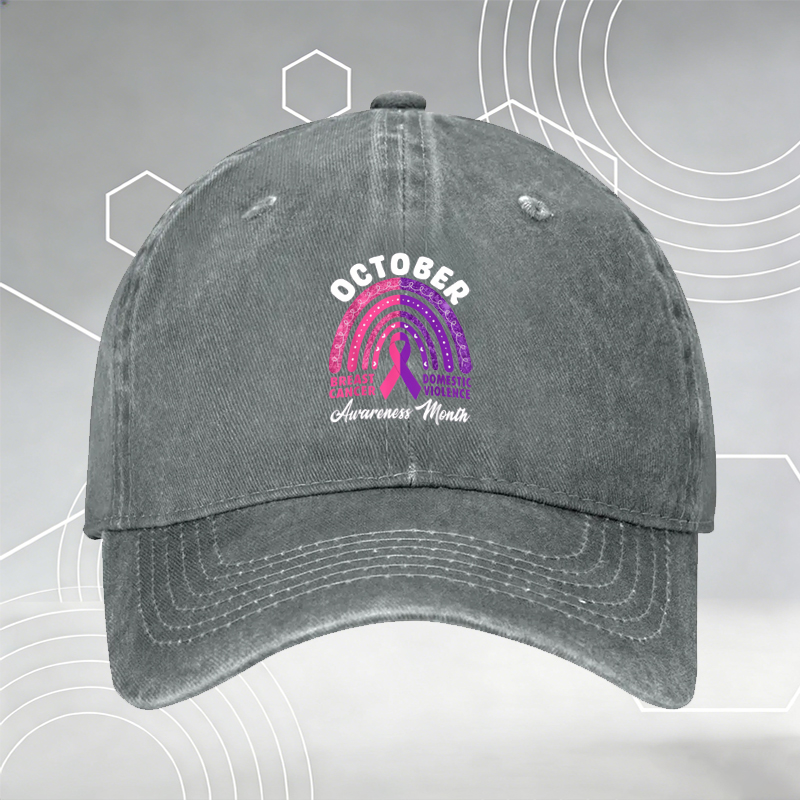 New Baseball Cap with Cute Skeleton and Plants Print 