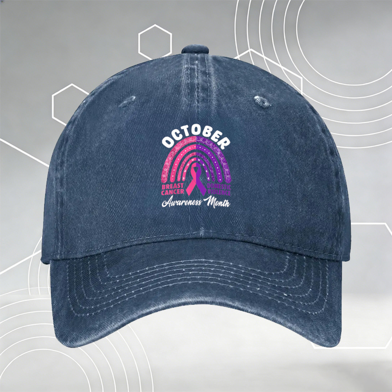 New Baseball Cap with Cute Skeleton and Plants Print 