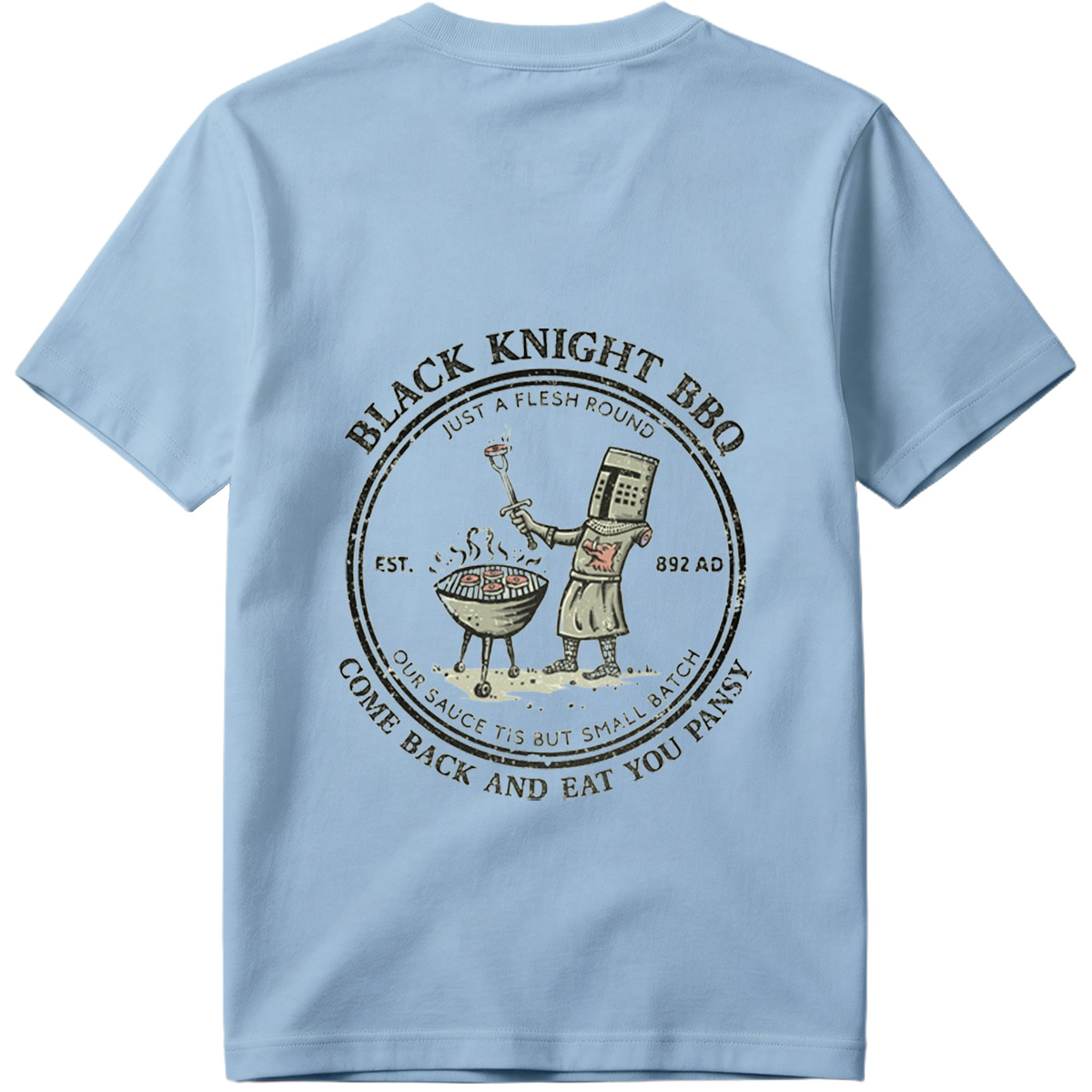 Black Knight BBQ: Just a Flesh Round - Tee