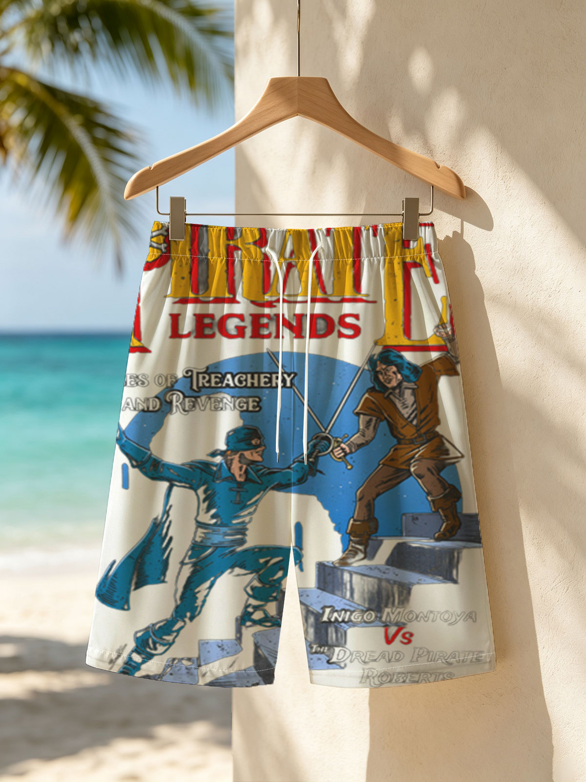 Inigo Montoya vs The Dread Pirate Roberts: Pirate Legends - Tales of Treachery and Revenge -  Beach shorts